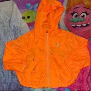 Polo Ralph Lauren neon orange rain jacket size 2t